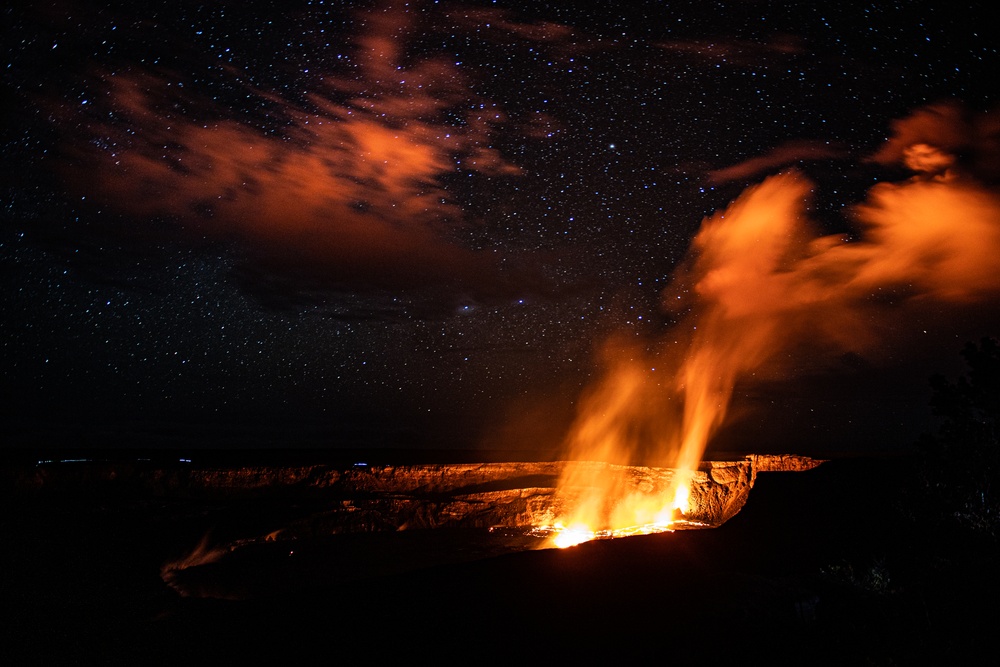 Oklahoma National Guard Soldiers visit Kilauea eruption during annual training