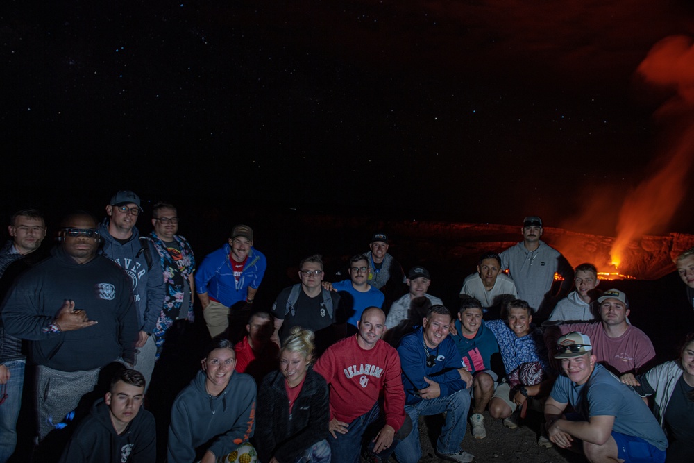 Oklahoma National Guard Soldiers visit Kilauea eruption during annual training