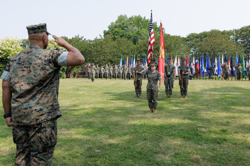 MARFORCOM HQSVCBN Change of Command ceremony