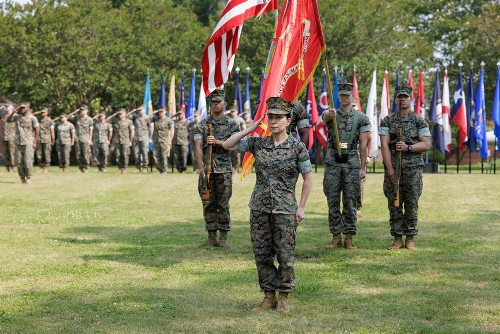 MARFORCOM HQSVCBN Change of Command ceremony