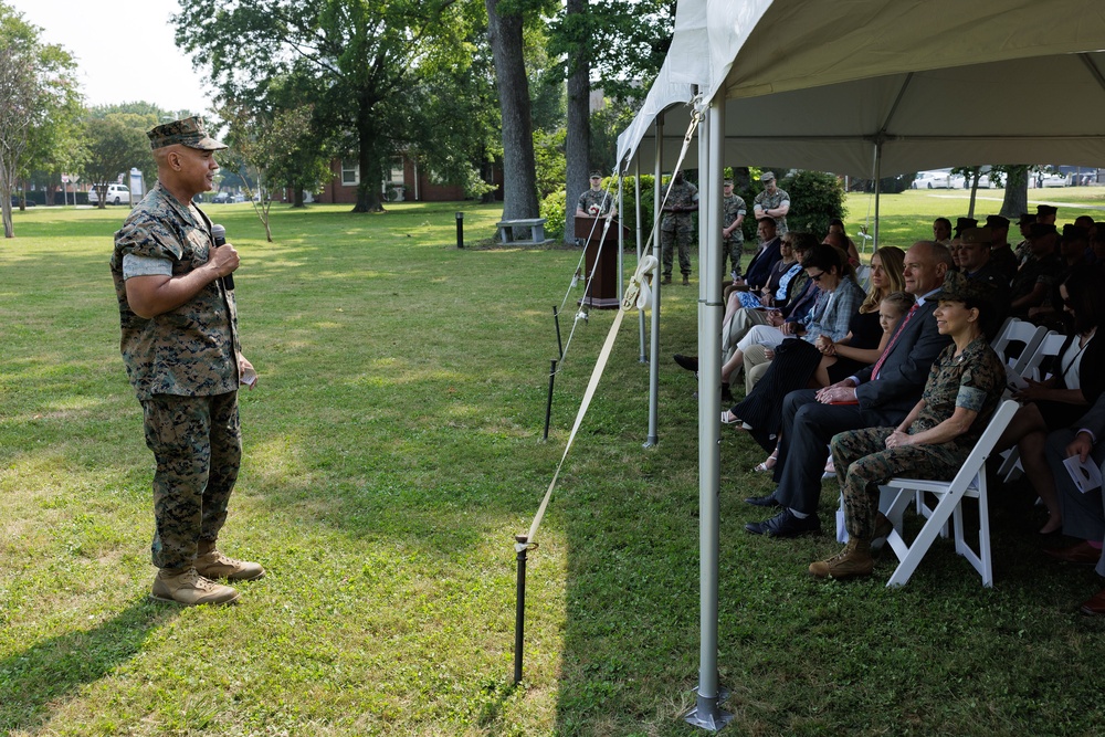 MARFORCOM HQSVCBN Change of Command ceremony