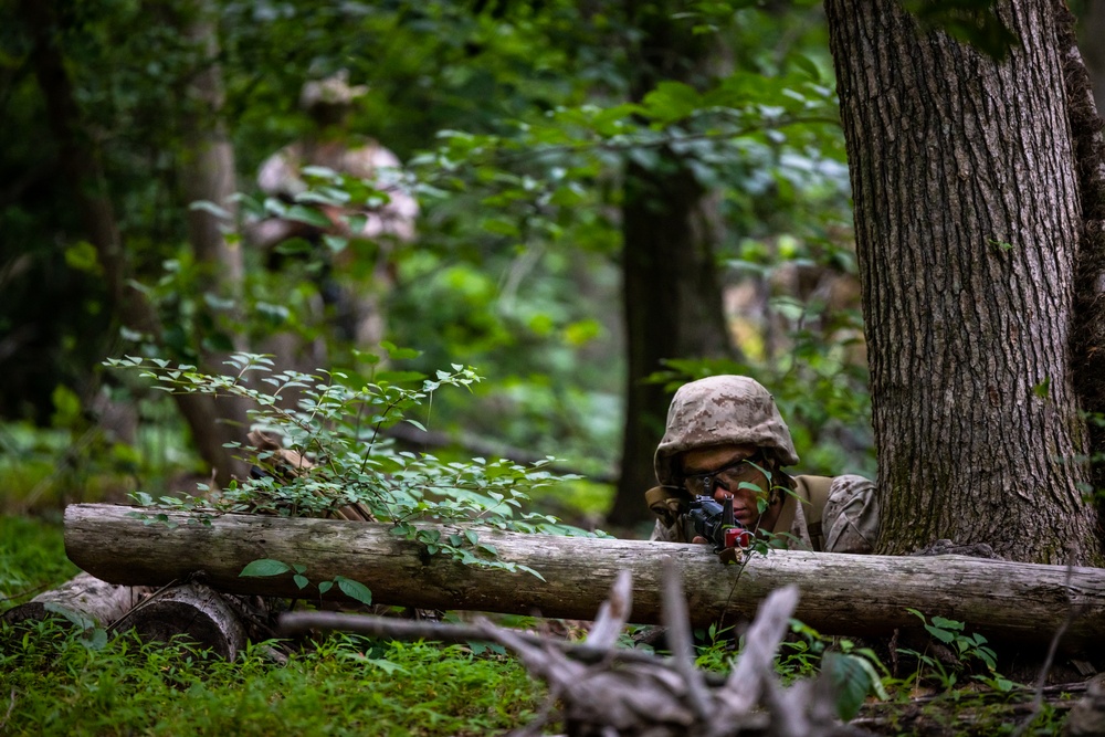 OCS Candidates Conduct a Field Exercise