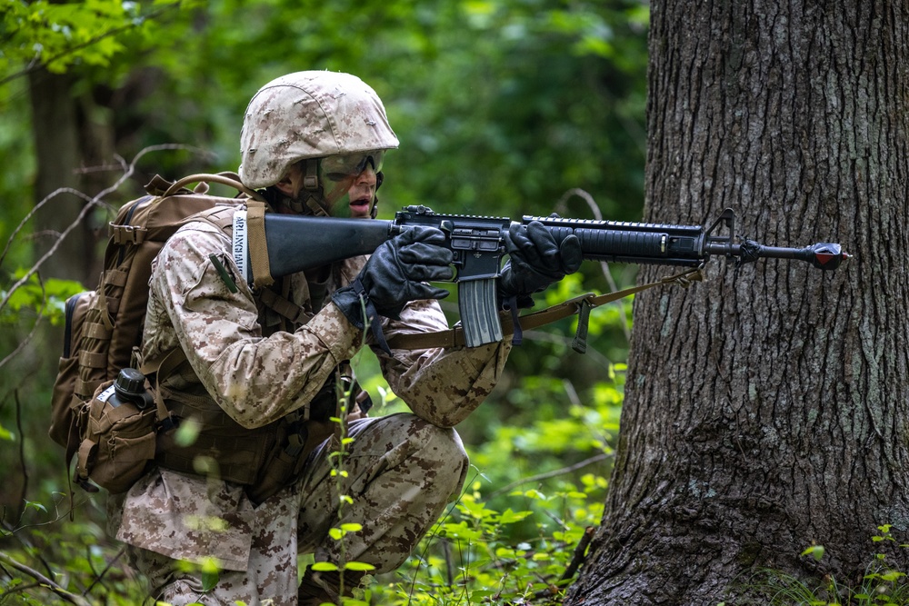 OCS Candidates Conduct a Field Exercise