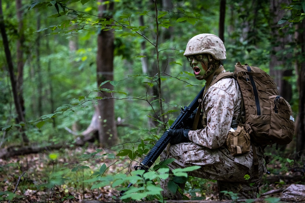 OCS Candidates Conduct a Field Exercise