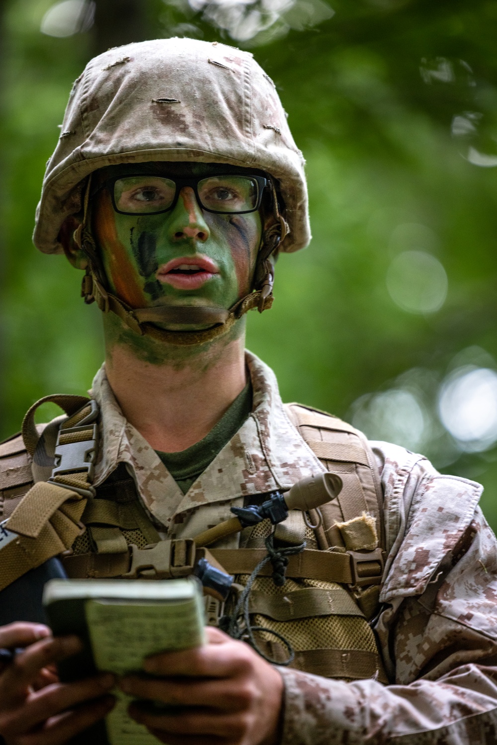 OCS Candidates Conduct a Field Exercise