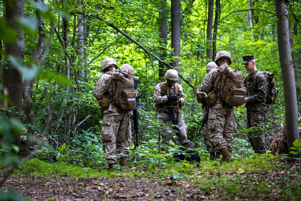 OCS Candidates Conduct a Field Exercise