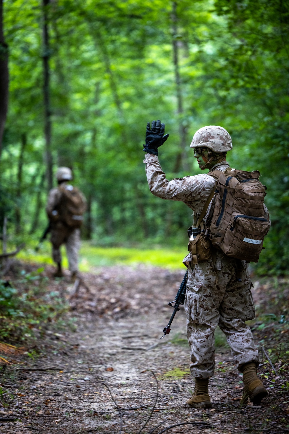 OCS Candidates Conduct a Field Exercise