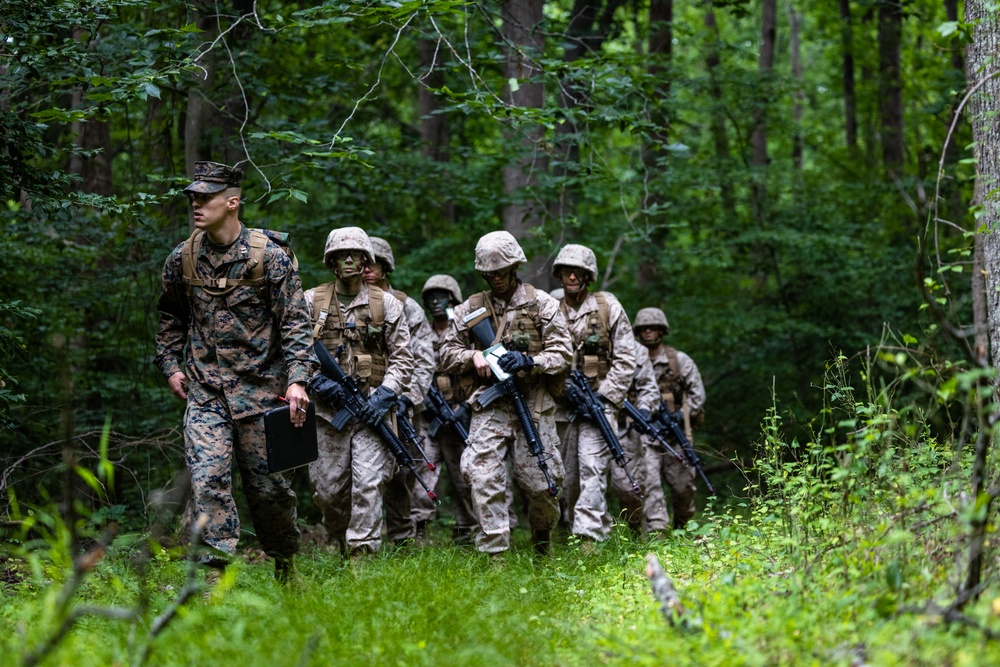 OCS Candidates Conduct a Field Exercise