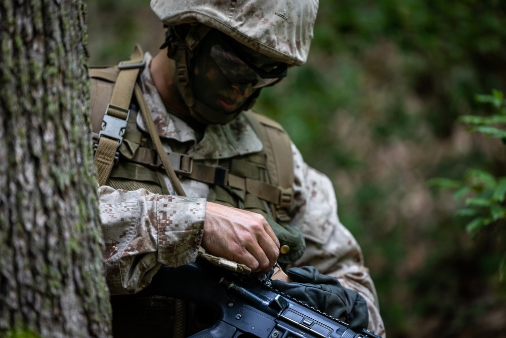 OCS Candidates Conduct a Field Exercise