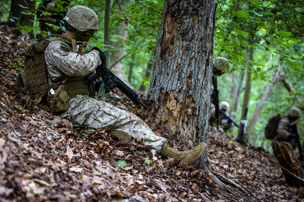 OCS Candidates Conduct a Field Exercise