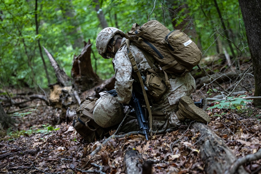 OCS Candidates Conduct a Field Exercise