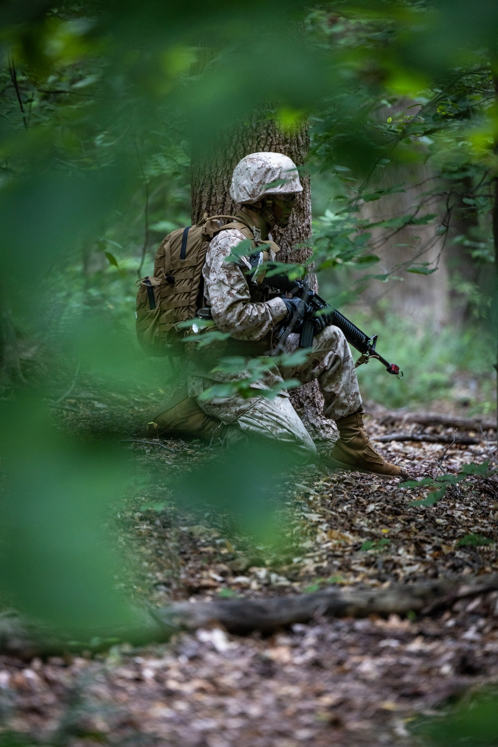 OCS Candidates Conduct a Field Exercise