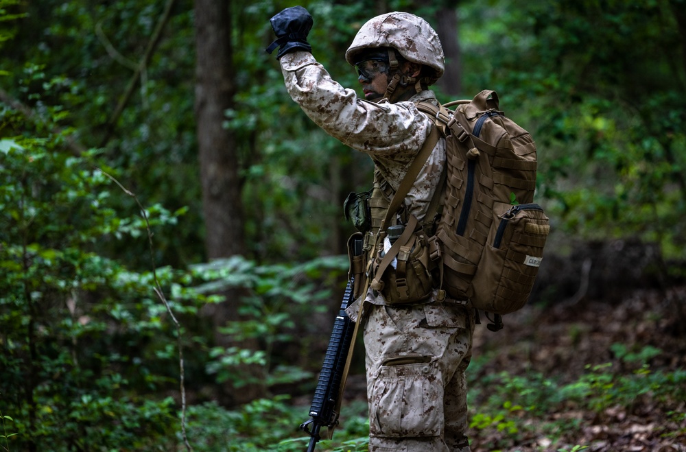 OCS Candidates Conduct a Field Exercise