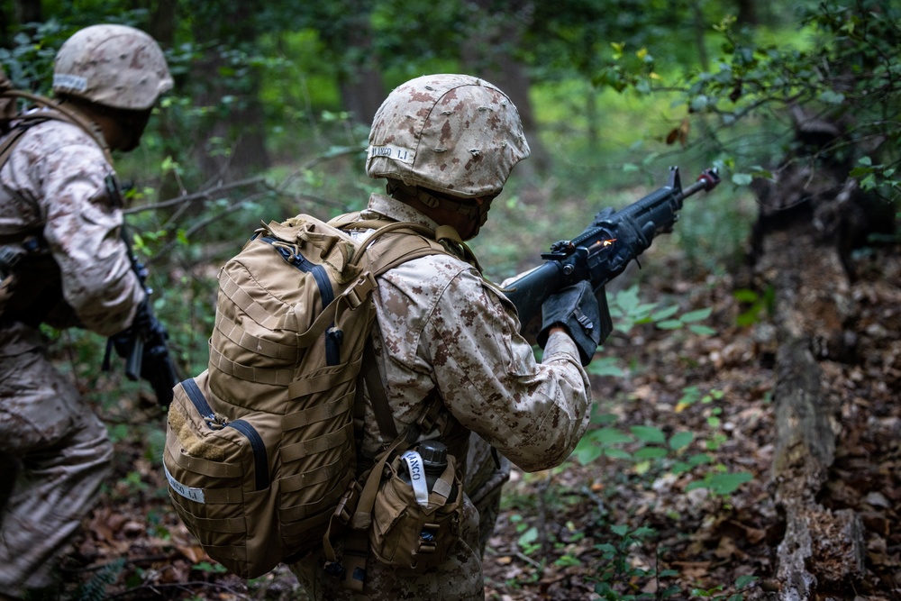 OCS Candidates Conduct a Field Exercise