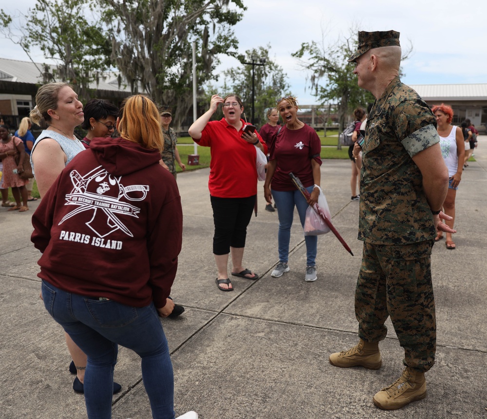 Sgt. Maj. Black visits Parris Island on June 15, 2023