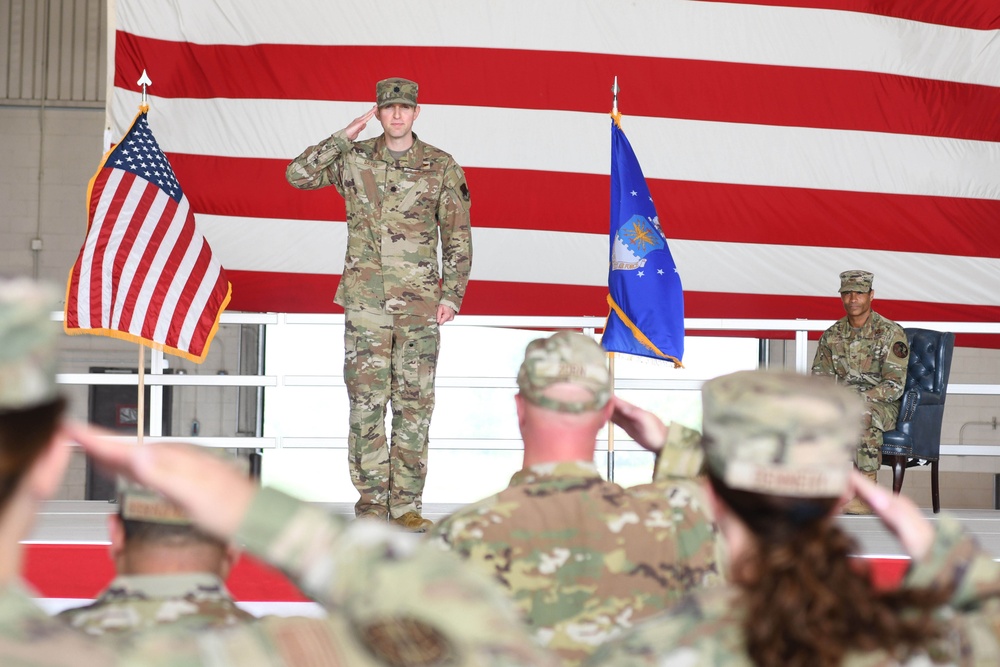 319th Operations Support Squadron change of command ceremony