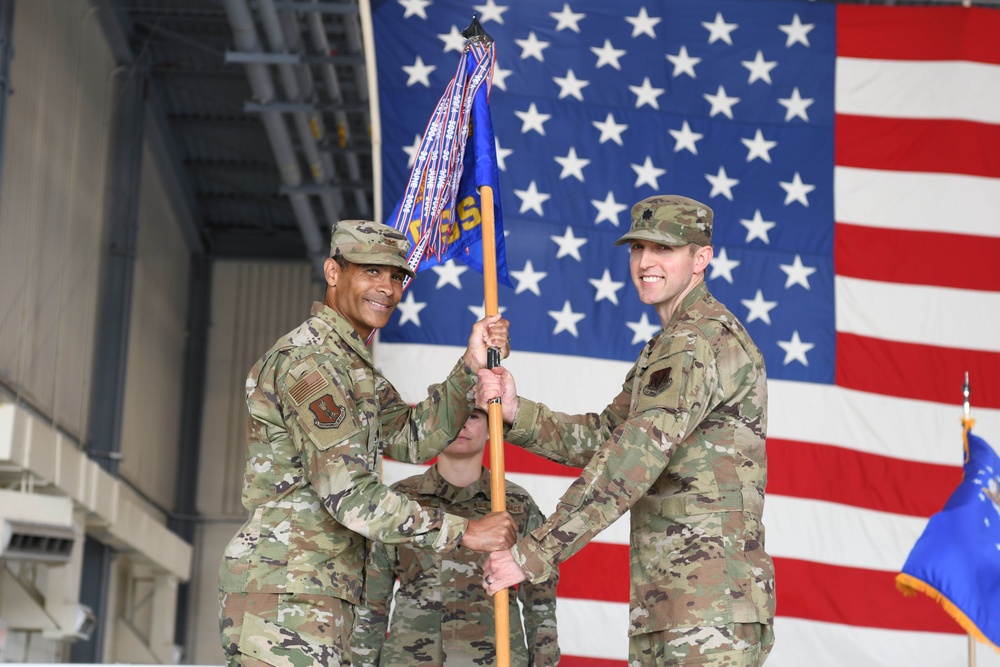 319th Operations Support Squadron change of command ceremony