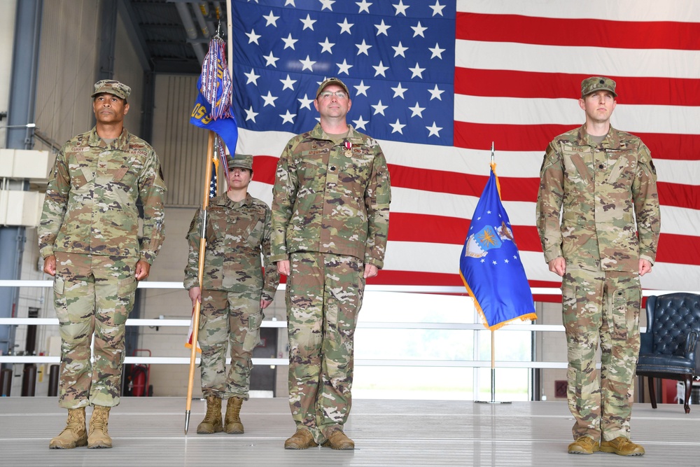 319th Operations Support Squadron change of command ceremony