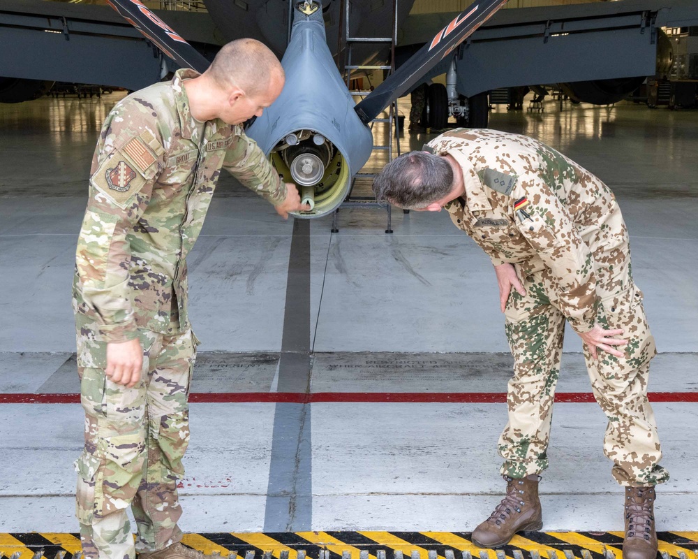 Luftwaffe Airman Visits 126th Air Refueling Wing