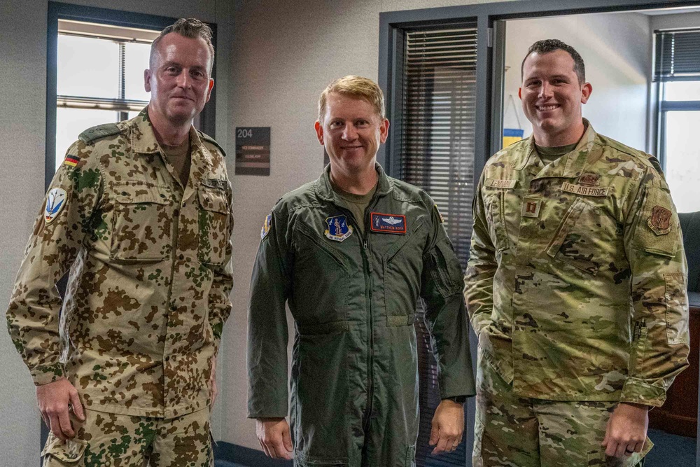 Luftwaffe Airman Visits 126th Air Refueling Wing