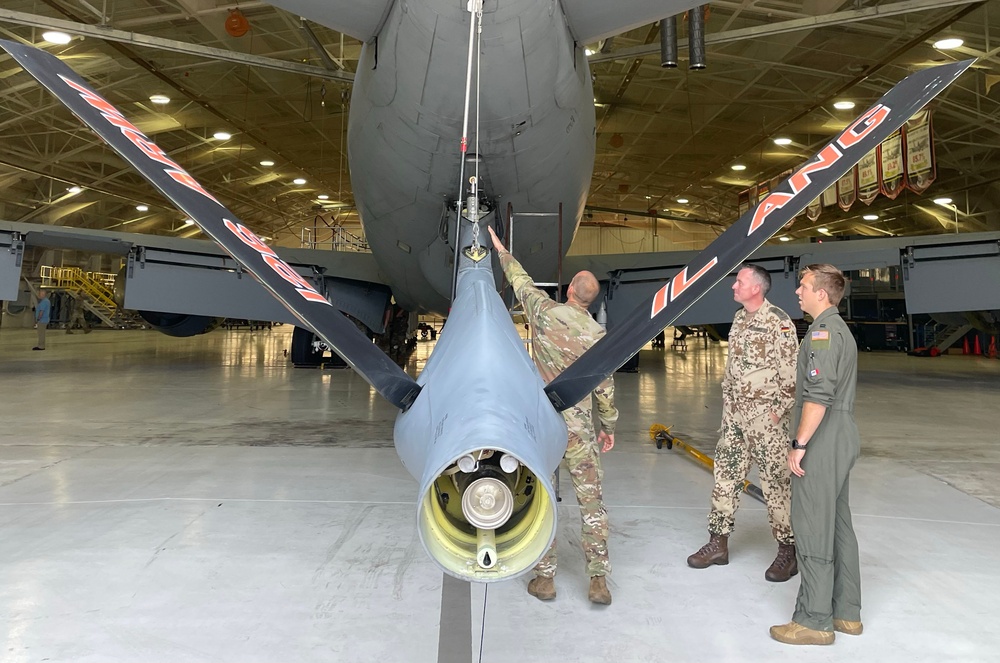 Luftwaffe Airman Visits 126th Air Refueling Wing