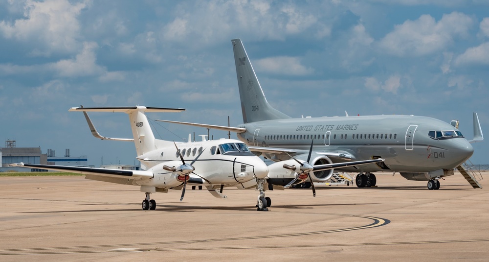 Aircraft displayed for Civic Leaders' Day Tour