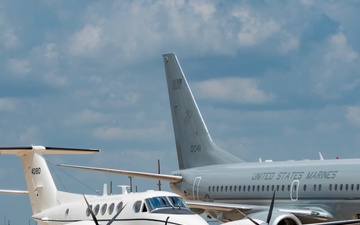 Aircraft displayed for Civic Leaders' Day Tour
