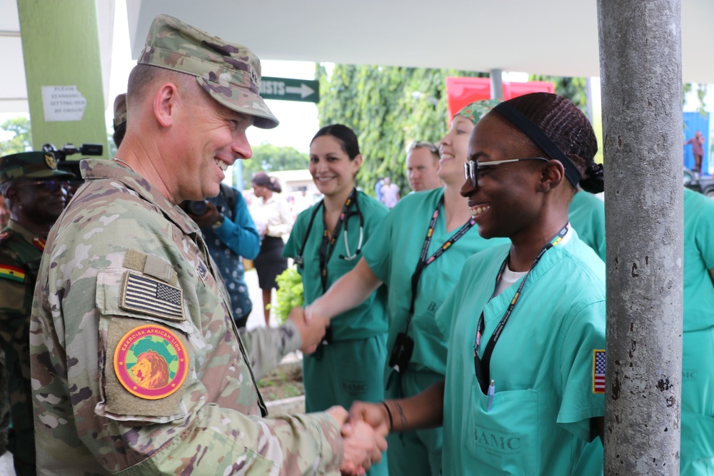 SETAF-AF Commanding General visits MEDREX Ghana during African Lion 23 Exercise