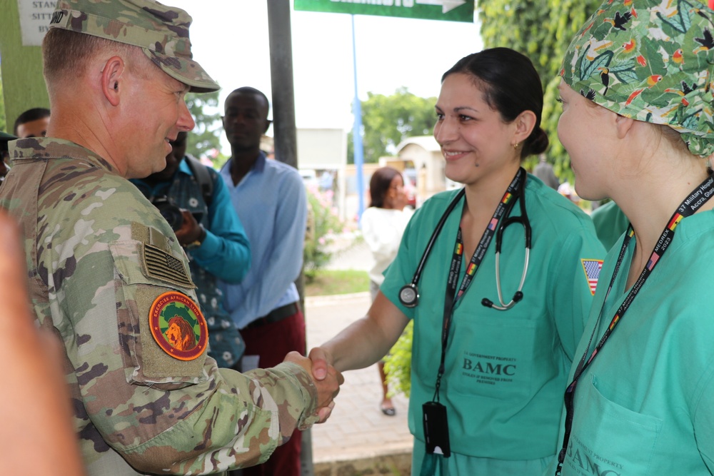 SETAF-AF Commanding General visits MEDREX Ghana during African Lion 23 Exercise