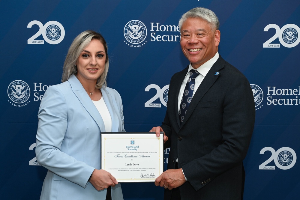 The Dept. of Homeland Security Deputy Secretary John Tien visits Joint Base San Antonio-Lackland 15 June 2023