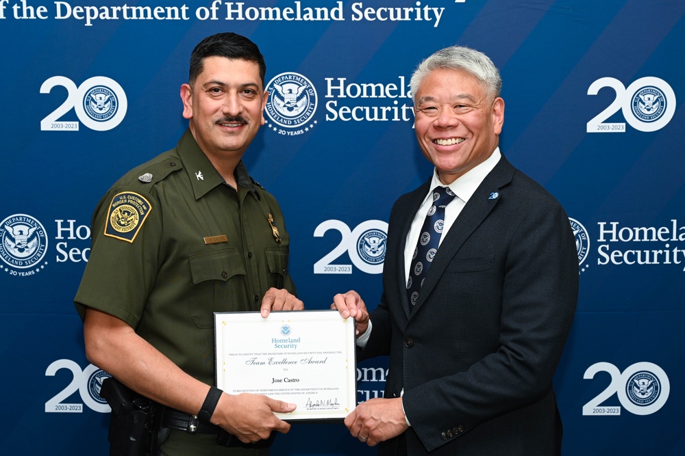 The Dept. of Homeland Security Deputy Secretary John Tien visits Joint Base San Antonio-Lackland 15 June 2023