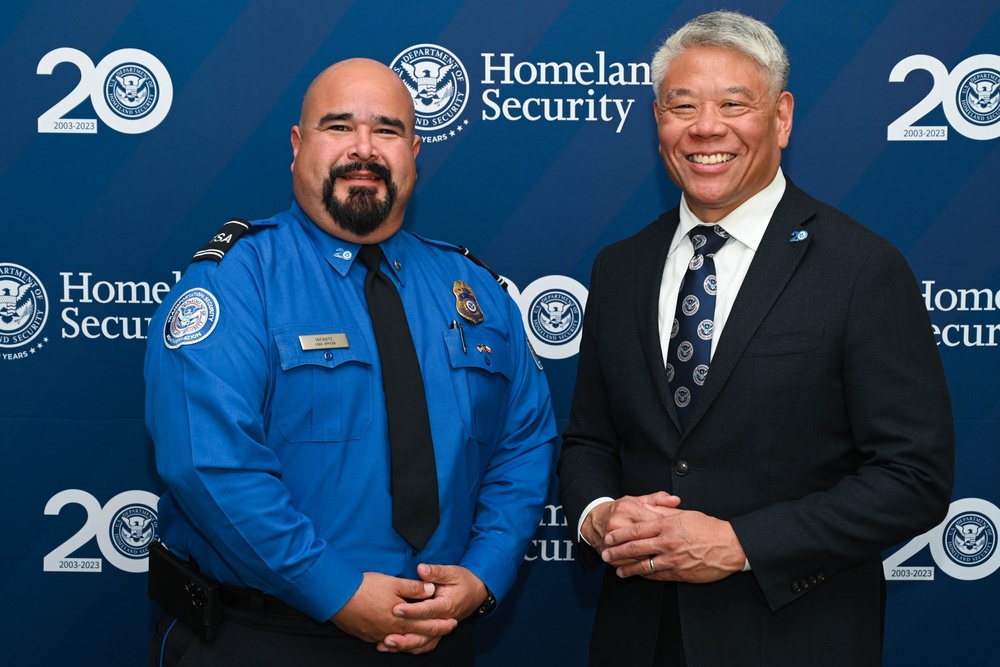 The Dept. of Homeland Security Deputy Secretary John Tien visits Joint Base San Antonio-Lackland 15 June 2023