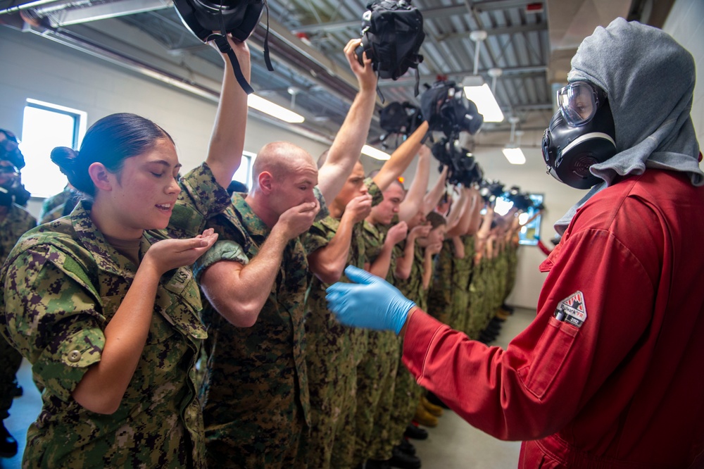 NROTC New Student Indoctrination Midshipmen Confidence Chamber