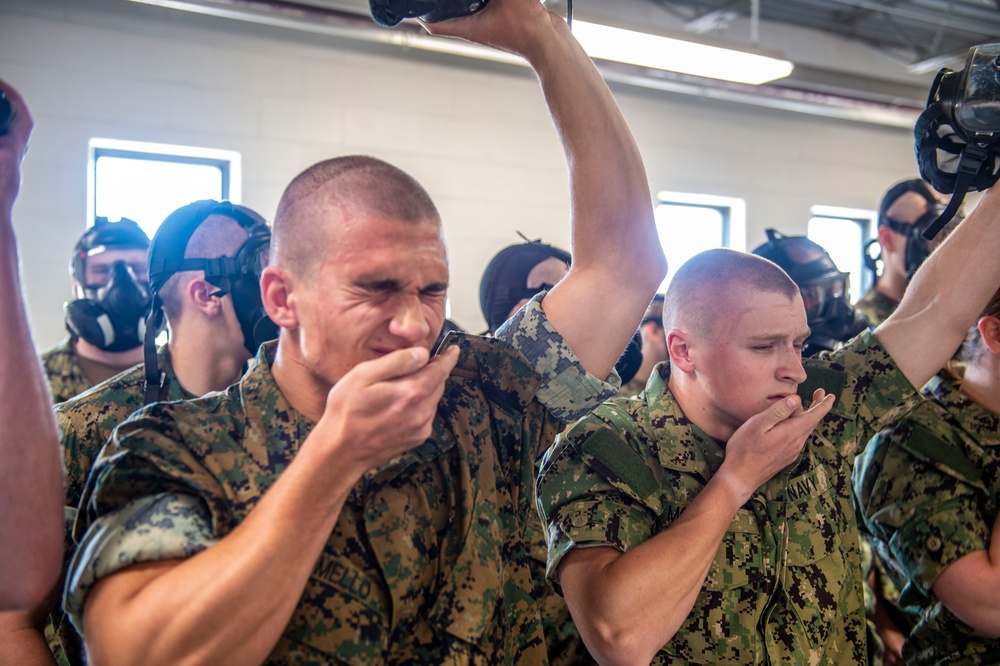 NROTC New Student Indoctrination Midshipmen Confidence Chamber