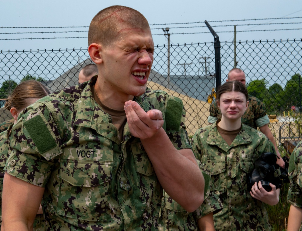 NROTC New Student Indoctrination Midshipmen Confidence Chamber