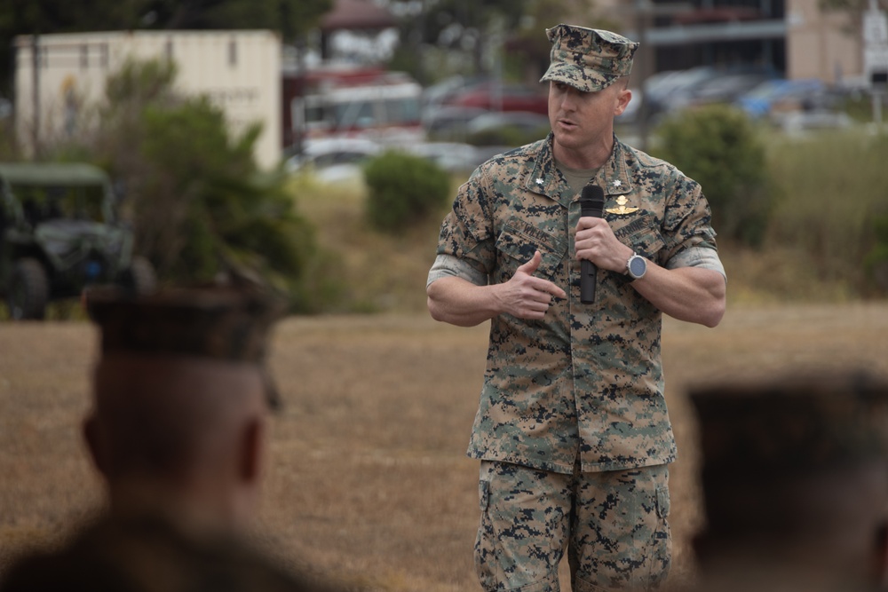 1st Recon Bn. holds change of command ceremony