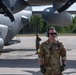 Master Sgt. Tyler White, 182nd Airlift Wing, gazes at the runway at exercise Air Defender 2023