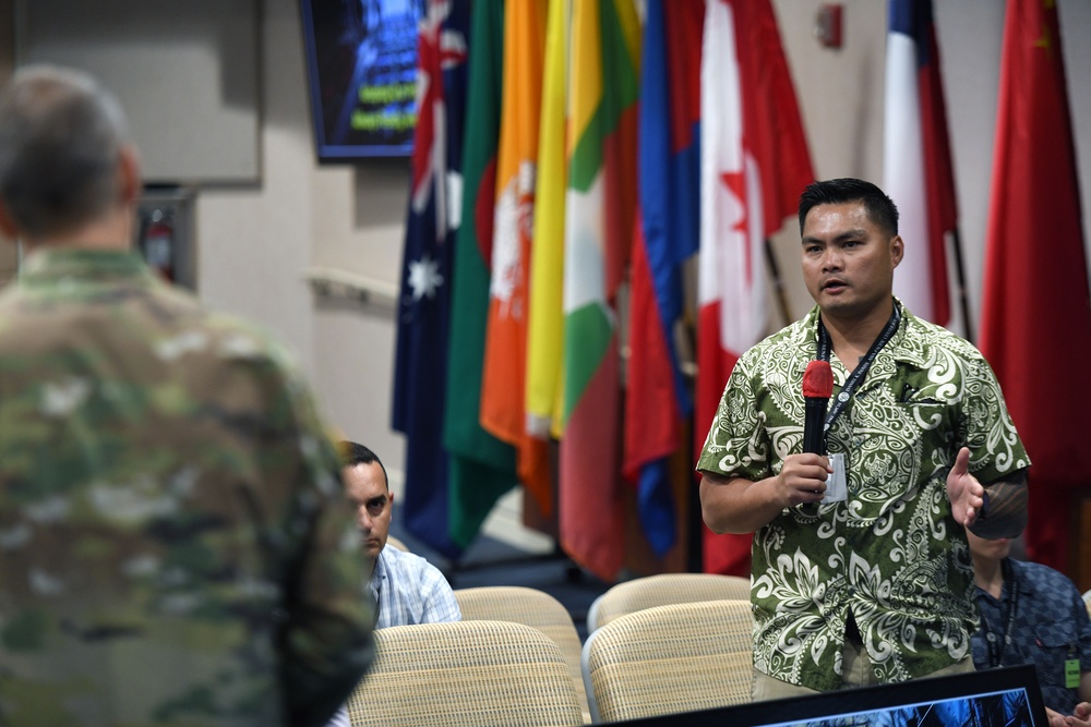 Gen. Hokanson engages students at Daniel K. Inouye Asia-Pacific Center for Security Studies