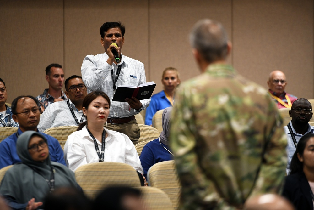 Gen. Hokanson engages students at Daniel K. Inouye Asia-Pacific Center for Security Studies