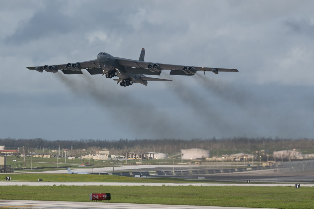 DVIDS - Images - First B-52s Take Off From Guam In Support Of Bomber ...