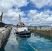 U.S. Coast Guard monitors the refloat of the tug Polaris