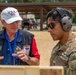 Army Reserve Capt. Kevin Tirado at the pistol range