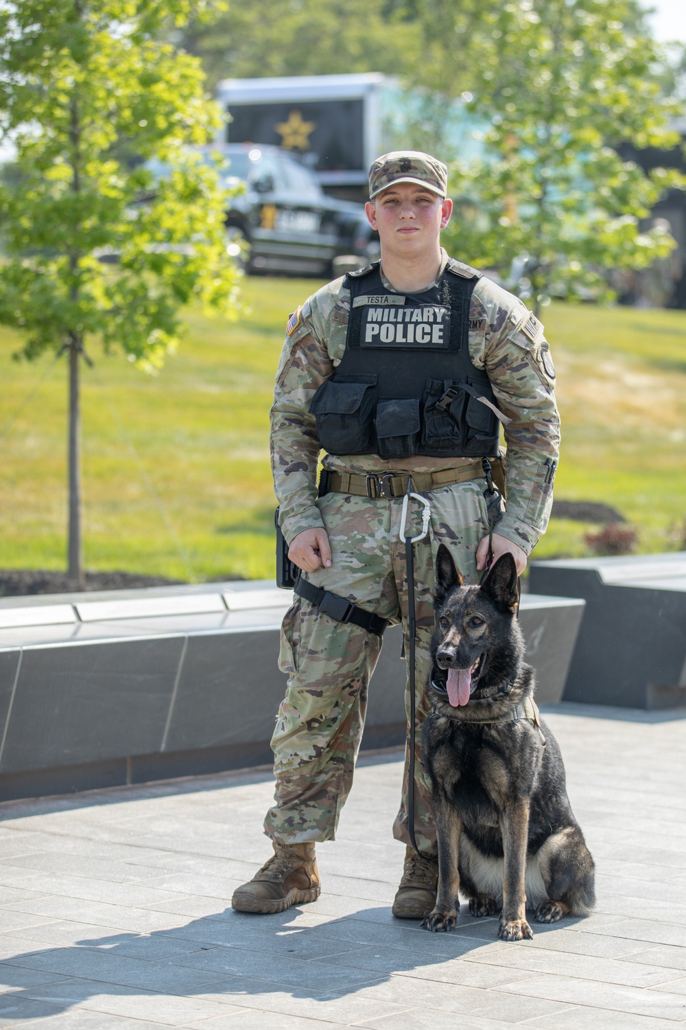 Showcasing military working dog capabilities at Army birthday