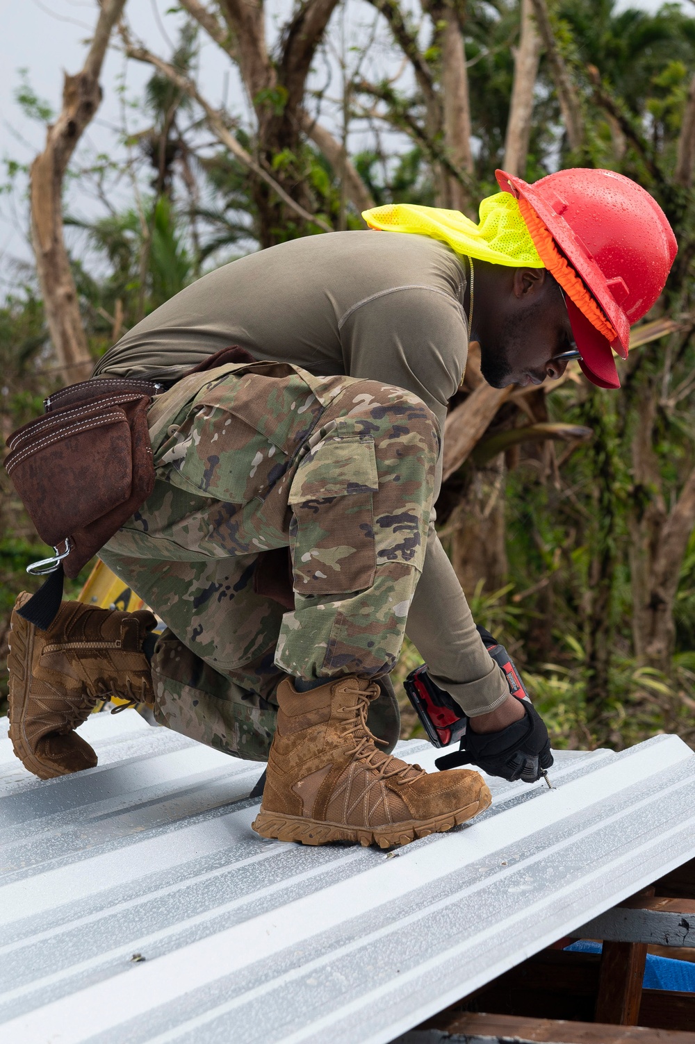 554th REDHORSE builds roofs for RISEUP