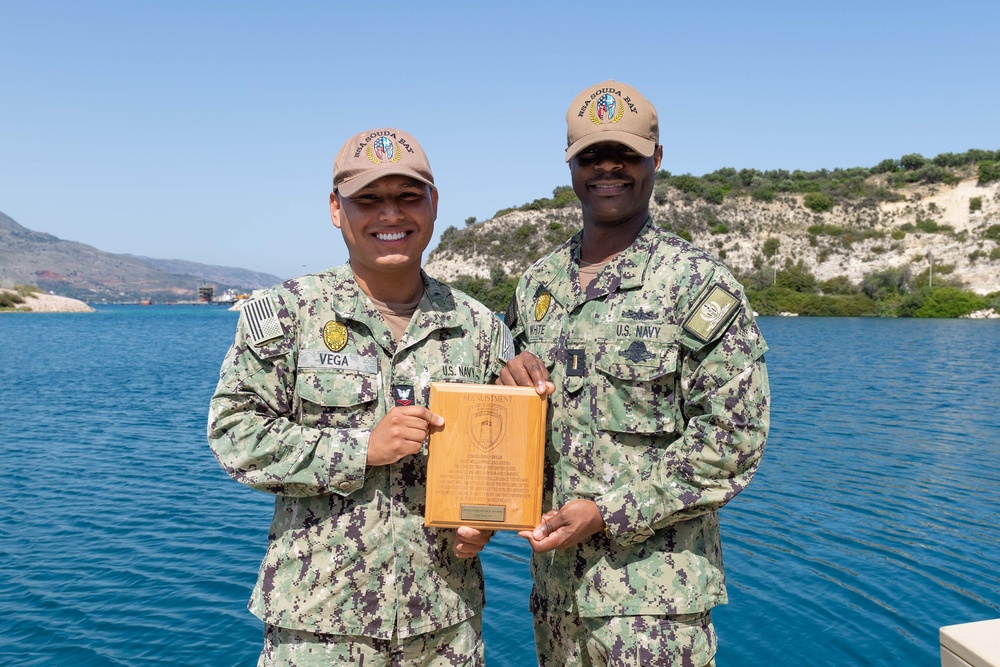 MA2 Vega Reenlists at NSA Souda Bay