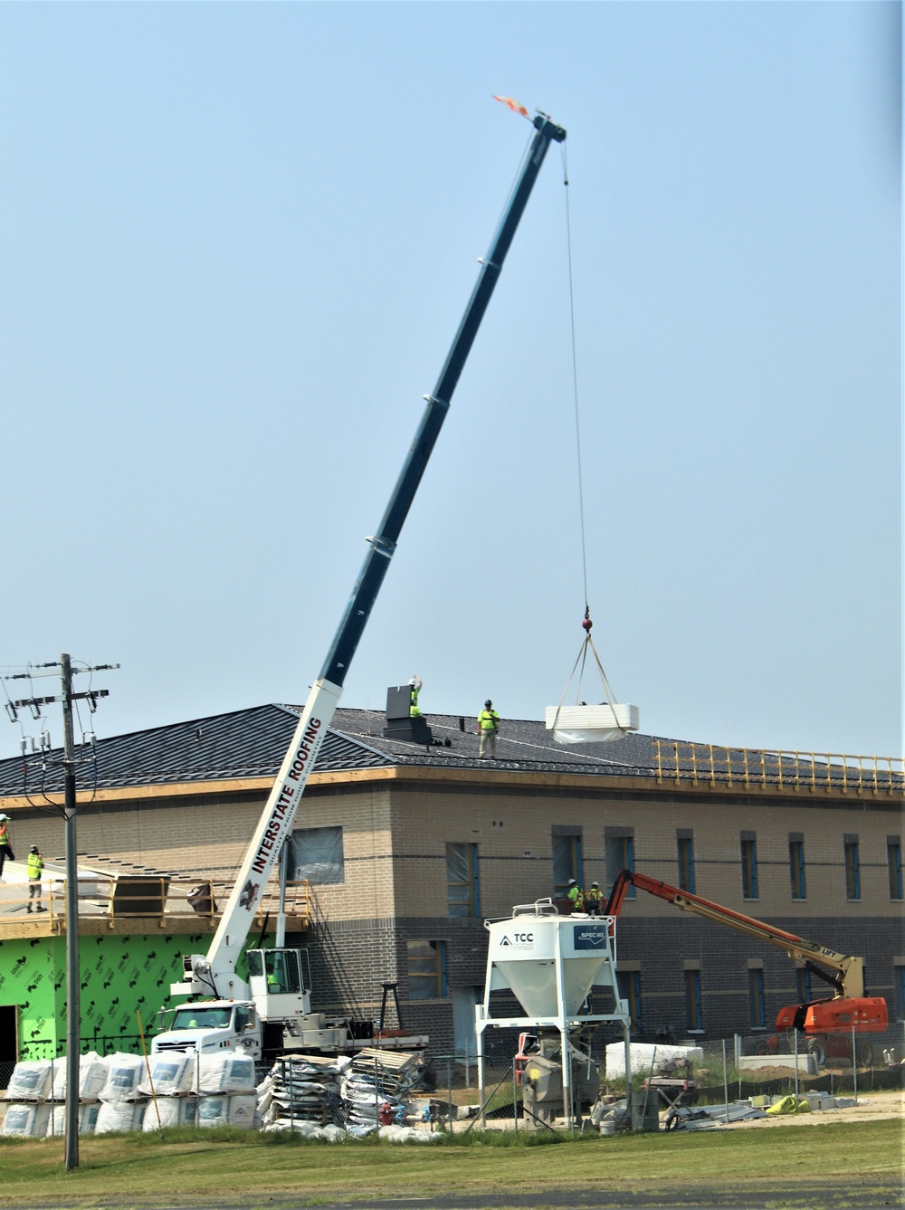 June 2023 construction operations of $11.96 million transient training brigade headquarters at Fort McCoy