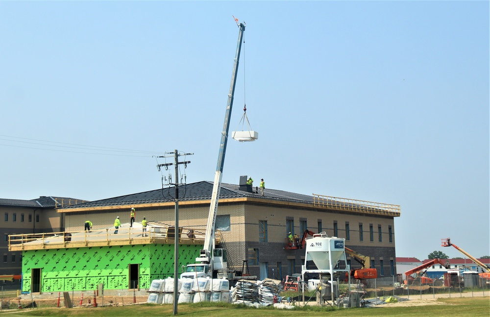 June 2023 construction operations of $11.96 million transient training brigade headquarters at Fort McCoy