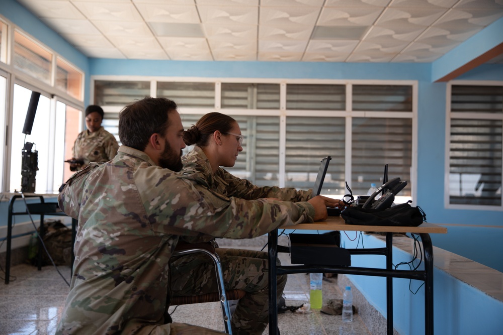 How the joint combined force communicates at African Lion 2023