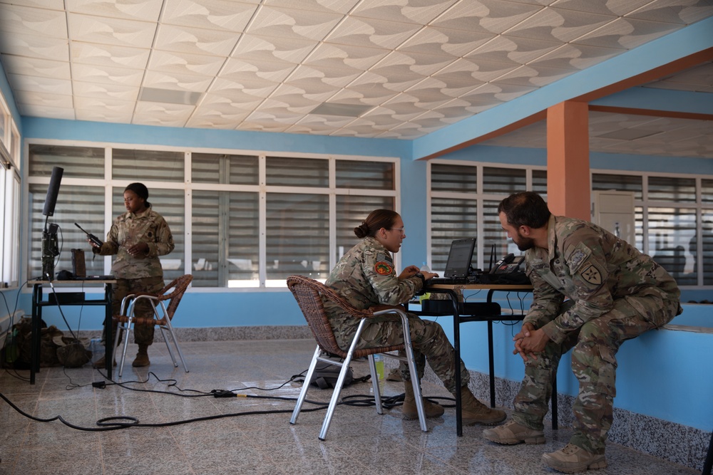 How the joint combined force communicates at African Lion 2023