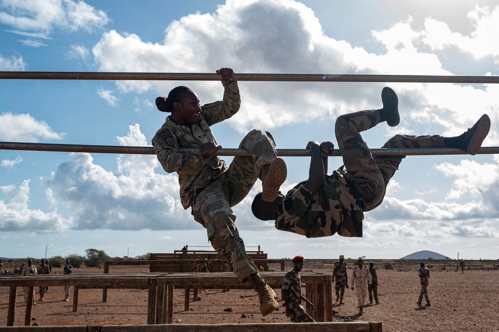 SFAB oversees obstacle course training at BIR